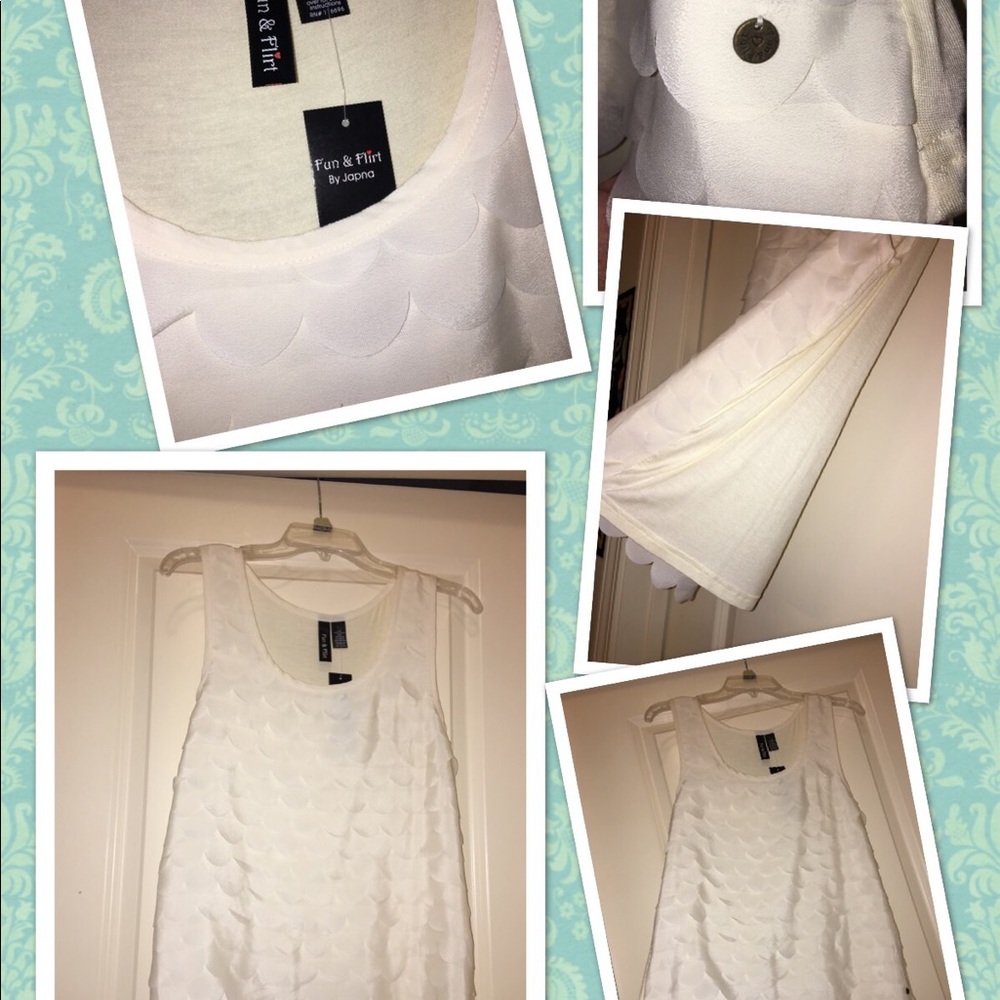 NWT Women’s Off White Layered top! :)
